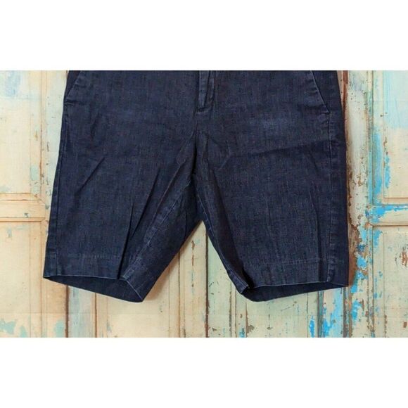 Banana Republic Womens Size 28/6 Blue Flat Front Slash Pockets Chino Shorts - Picture 4 of 6
